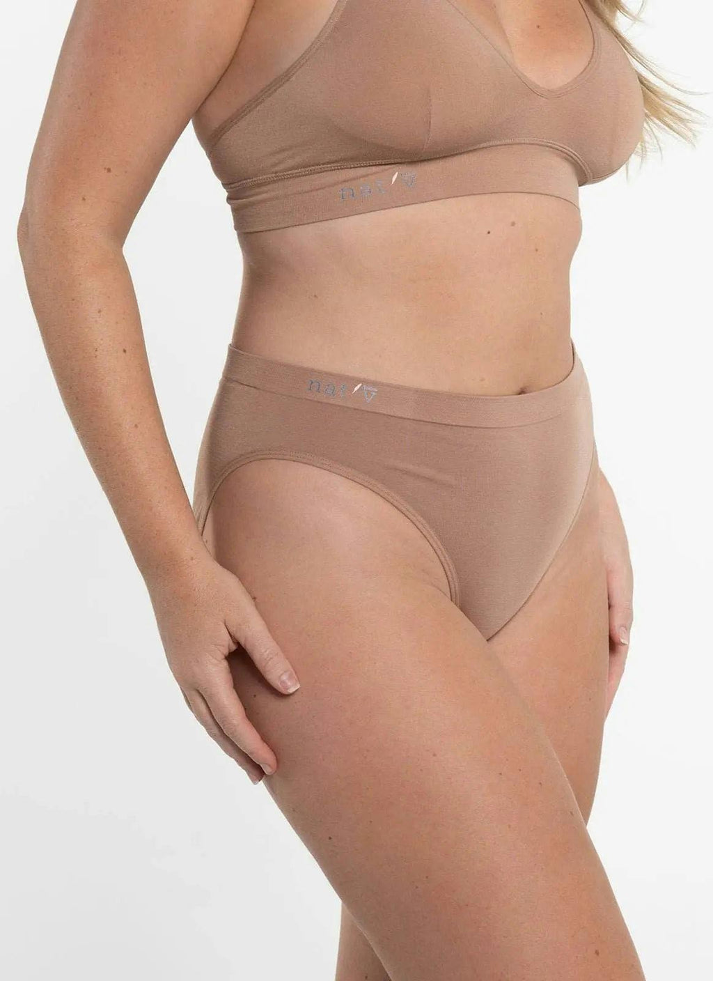 Callie Modal Bikini Brief Underwear 4 Pack - Chestnut