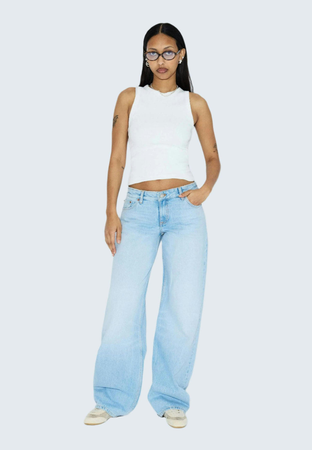 Hill Low Relaxed Jeans - Stream Light Fade