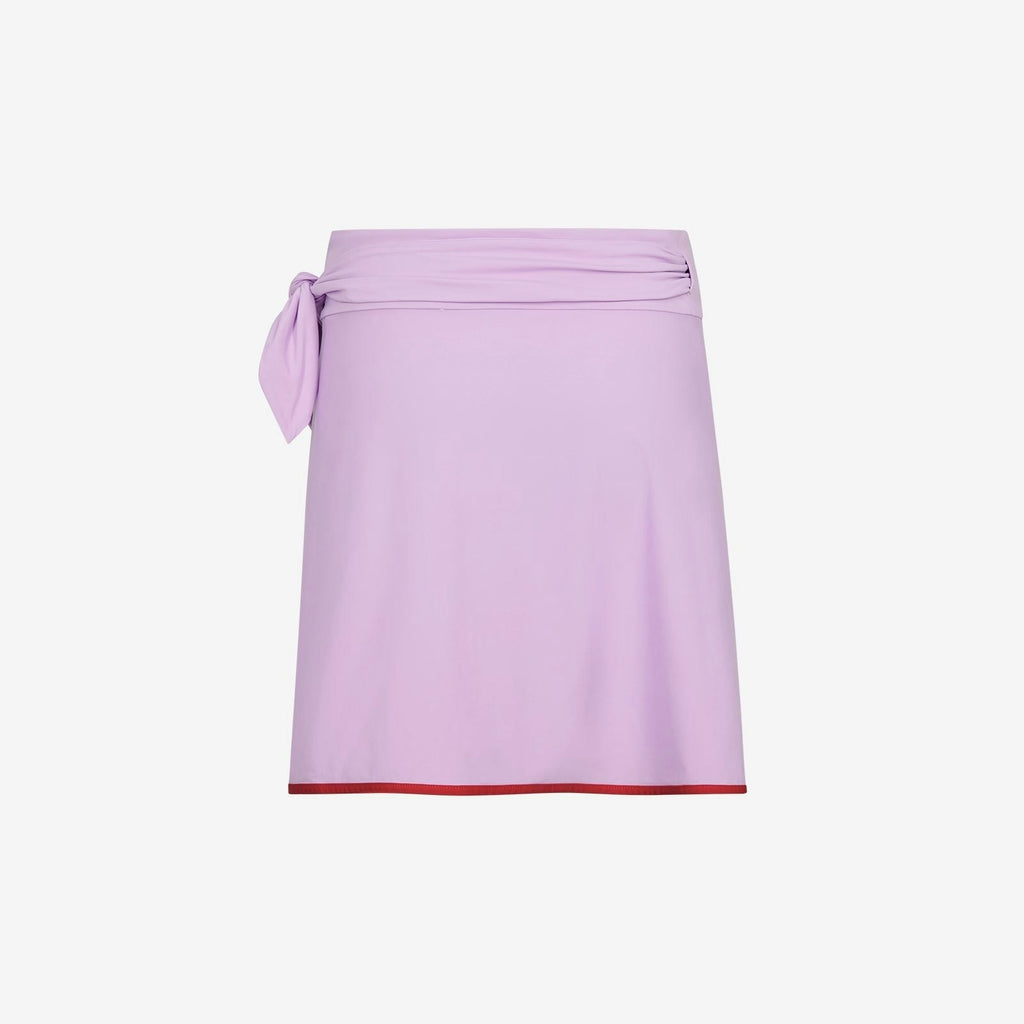 Wrap Skirt ― Lilac / Red