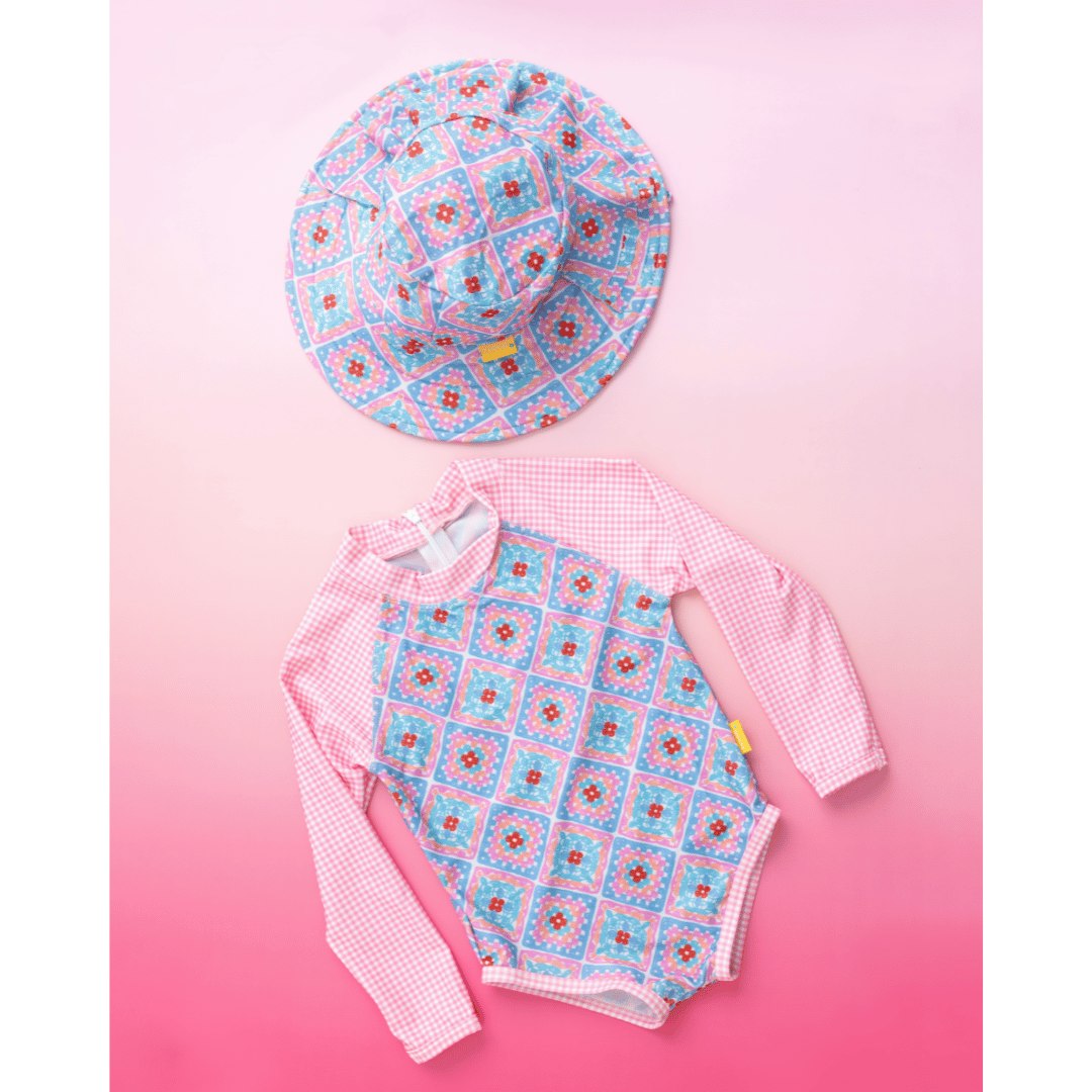 Tyoub Kids’ Ruffle Sun Hat Petal Patchwork