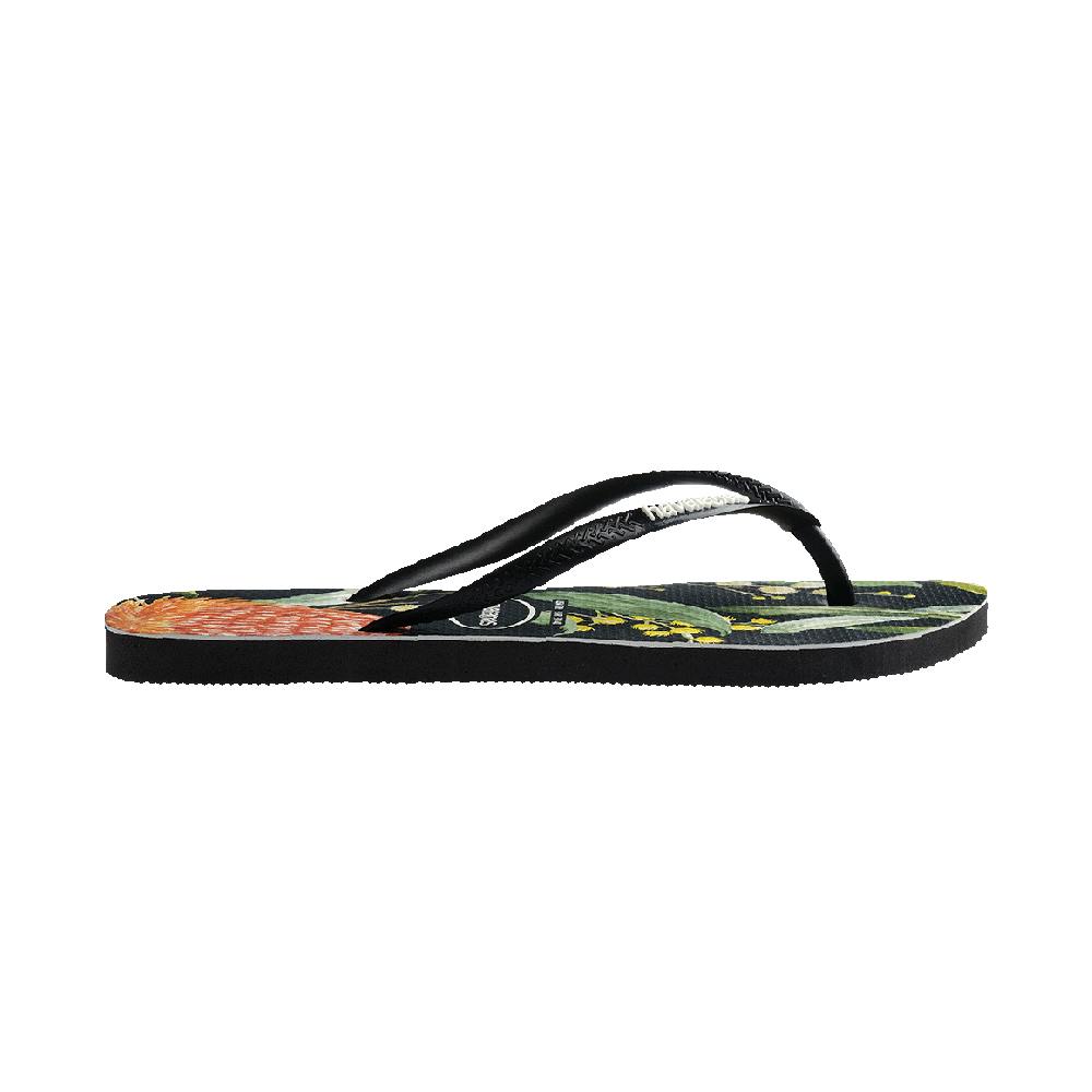 Kids Slim Fauna Bush Flower Thongs