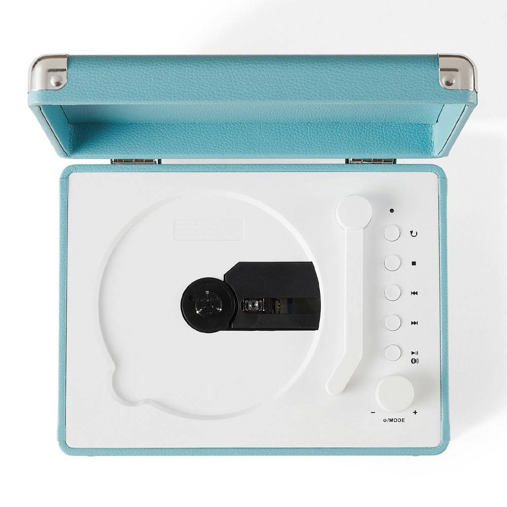 Crosley Cruiser Portable Retro CD Player with Stereo Bluetooth Speakers, FM Radio - Turqouise