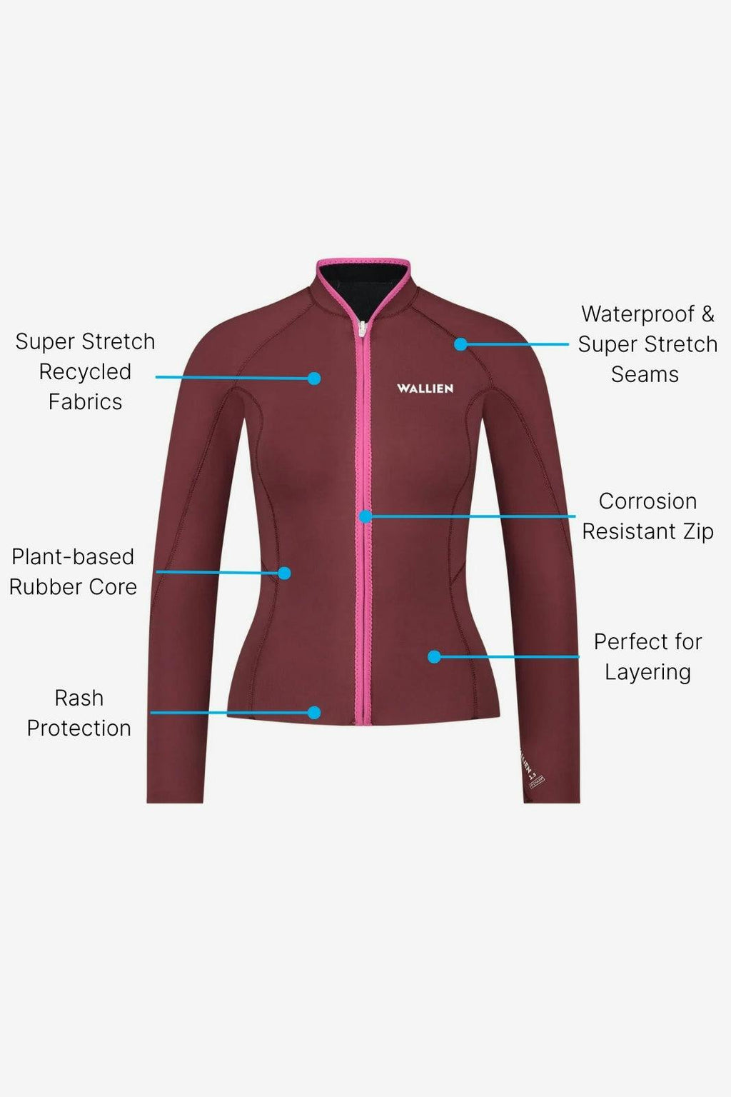 Horizonia Yulex® Jacket ― Red