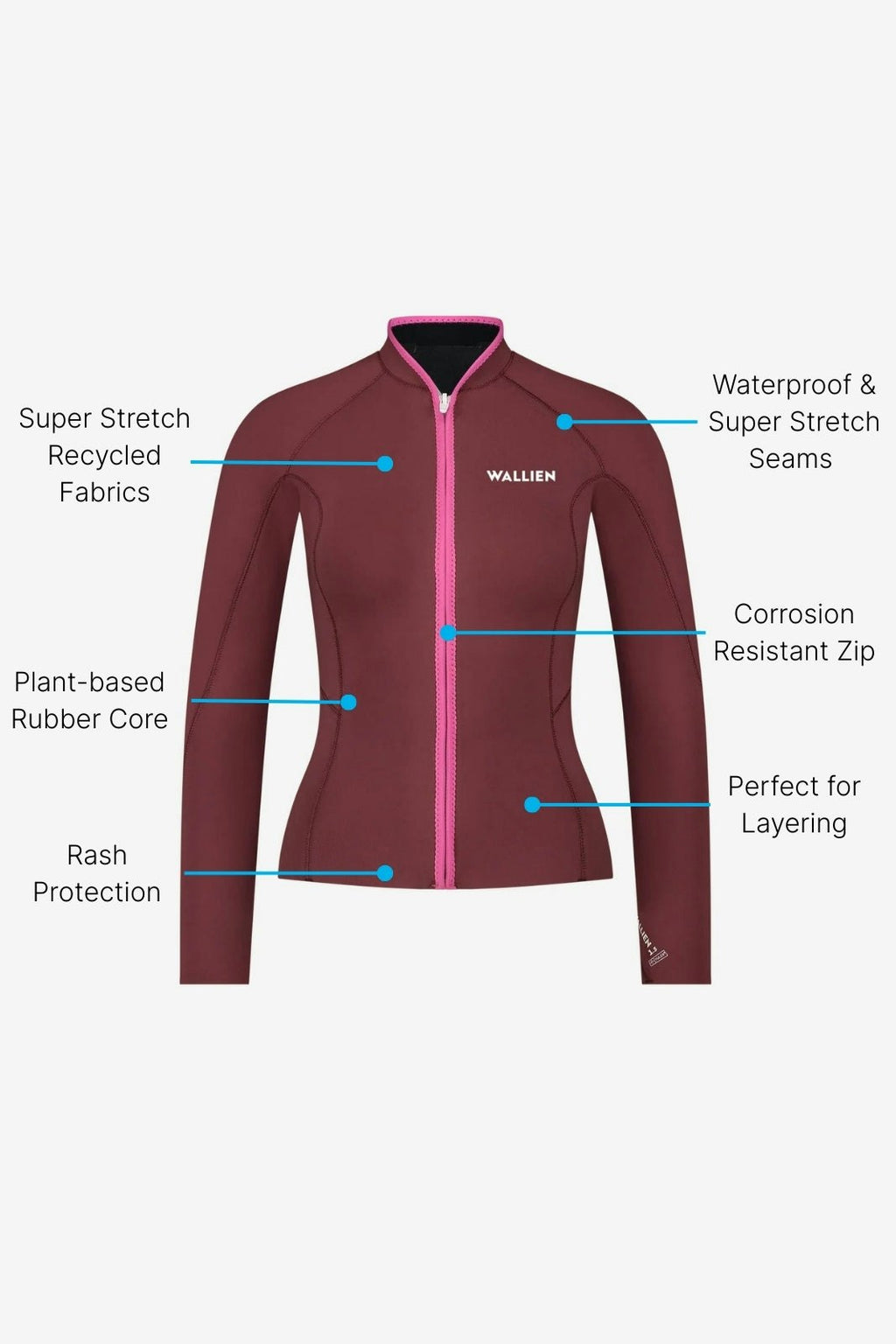 Horizonia Yulex® Jacket ― Red