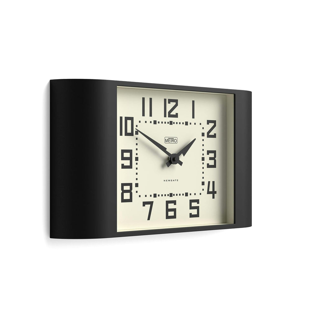Newgate Metro Wall Clock-Black