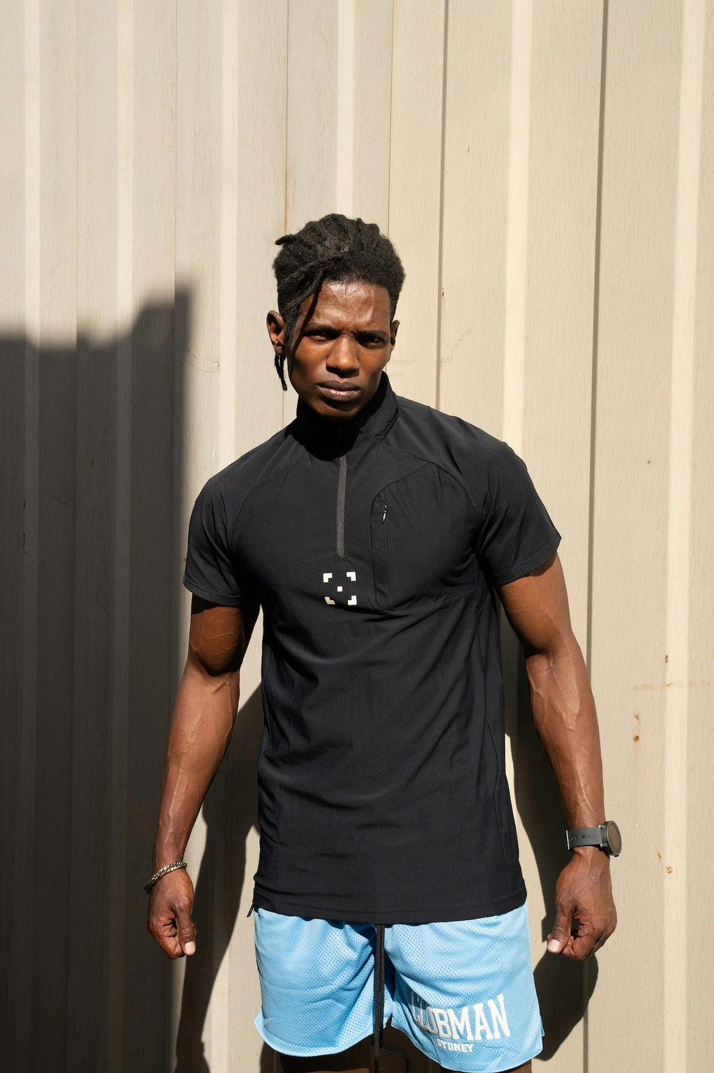 C-365 Strike Zip Tee (Model 825321) - Black