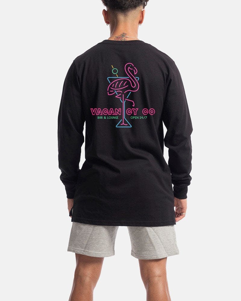 Flamingo Club Long Sleeve Tee