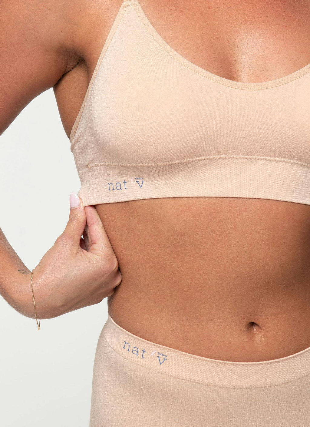 Everyday Crop Modal Wire-Free Bralette - Bone