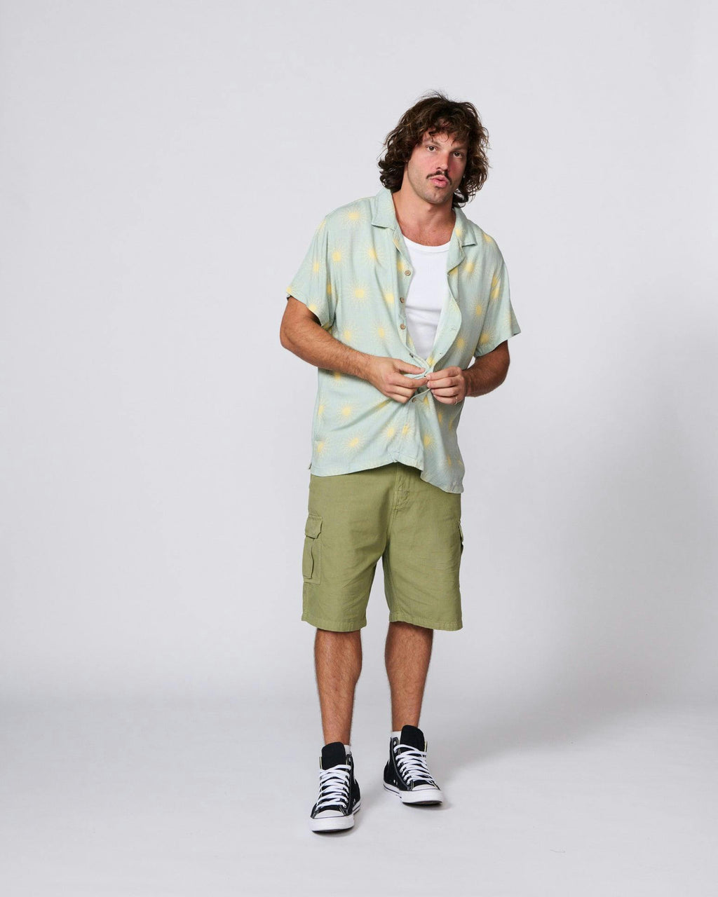 Sun Salute Resort Shirt - Seafoam
