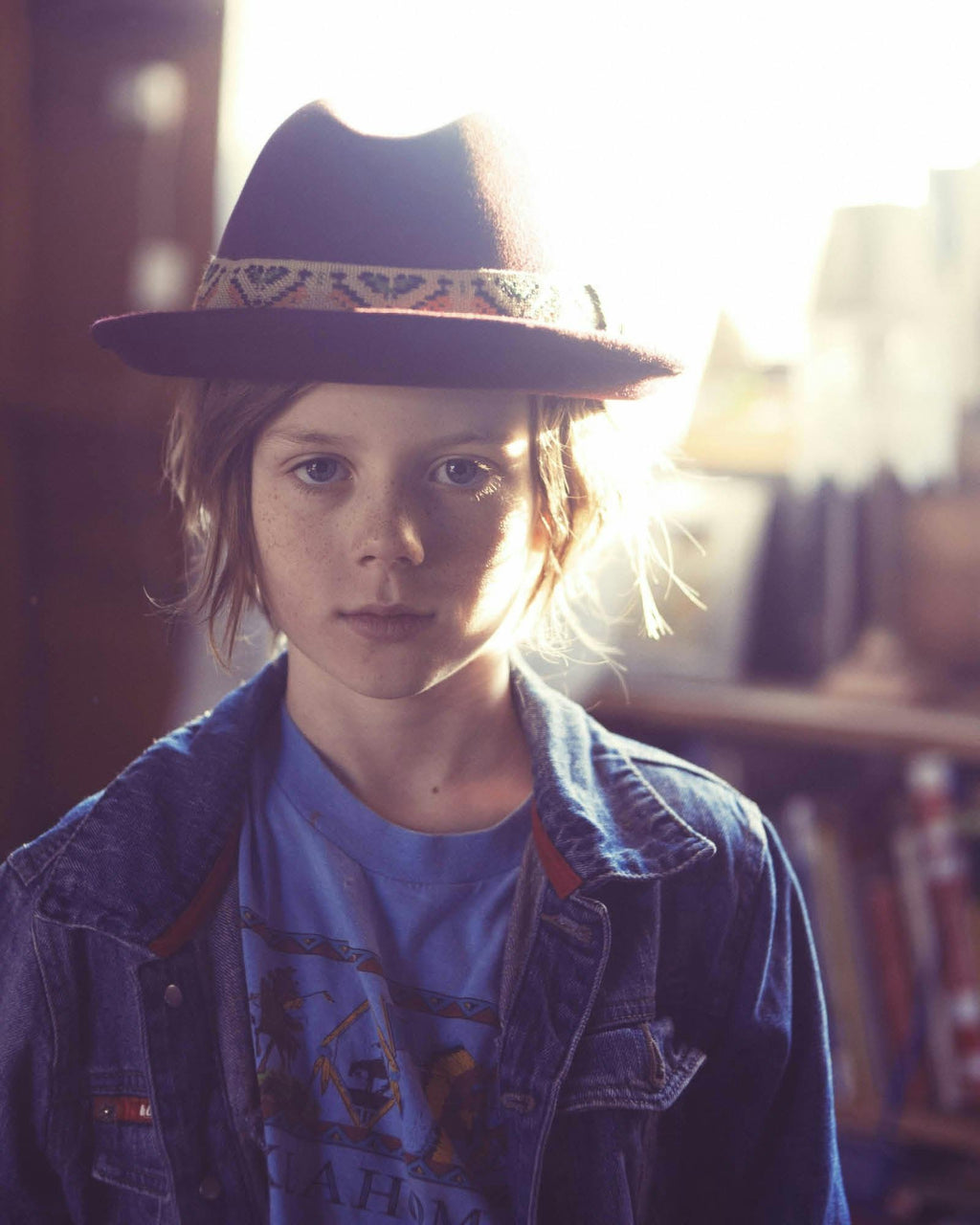 The New Shine Felt Hat - KIDS - CHOCOLATE