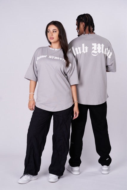 CLUBMAN Oversized 'Silver Script' T-shirt