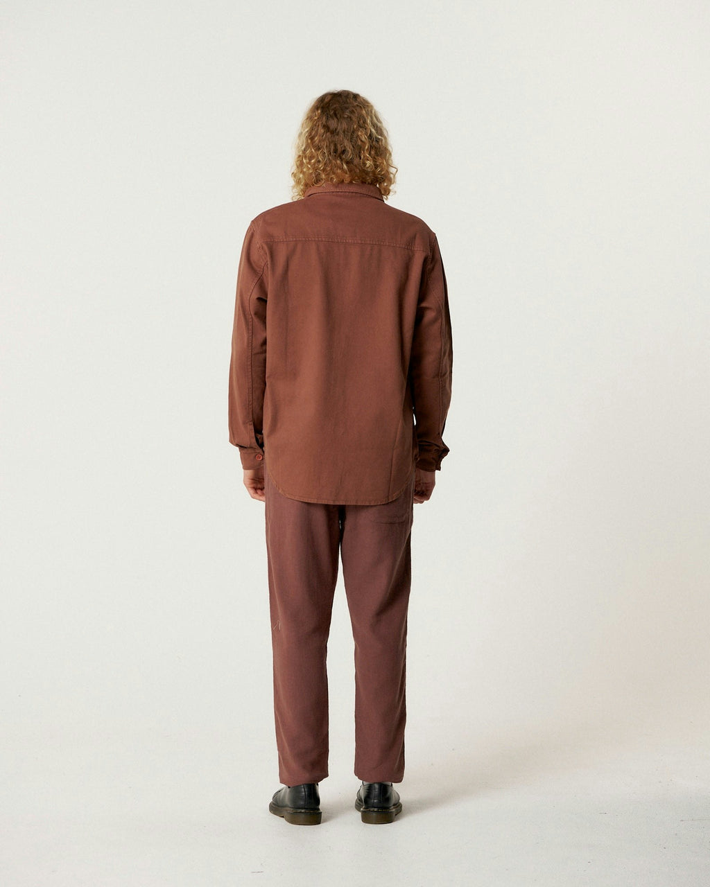 Lazy Boy Twill Shirt - Chestnut