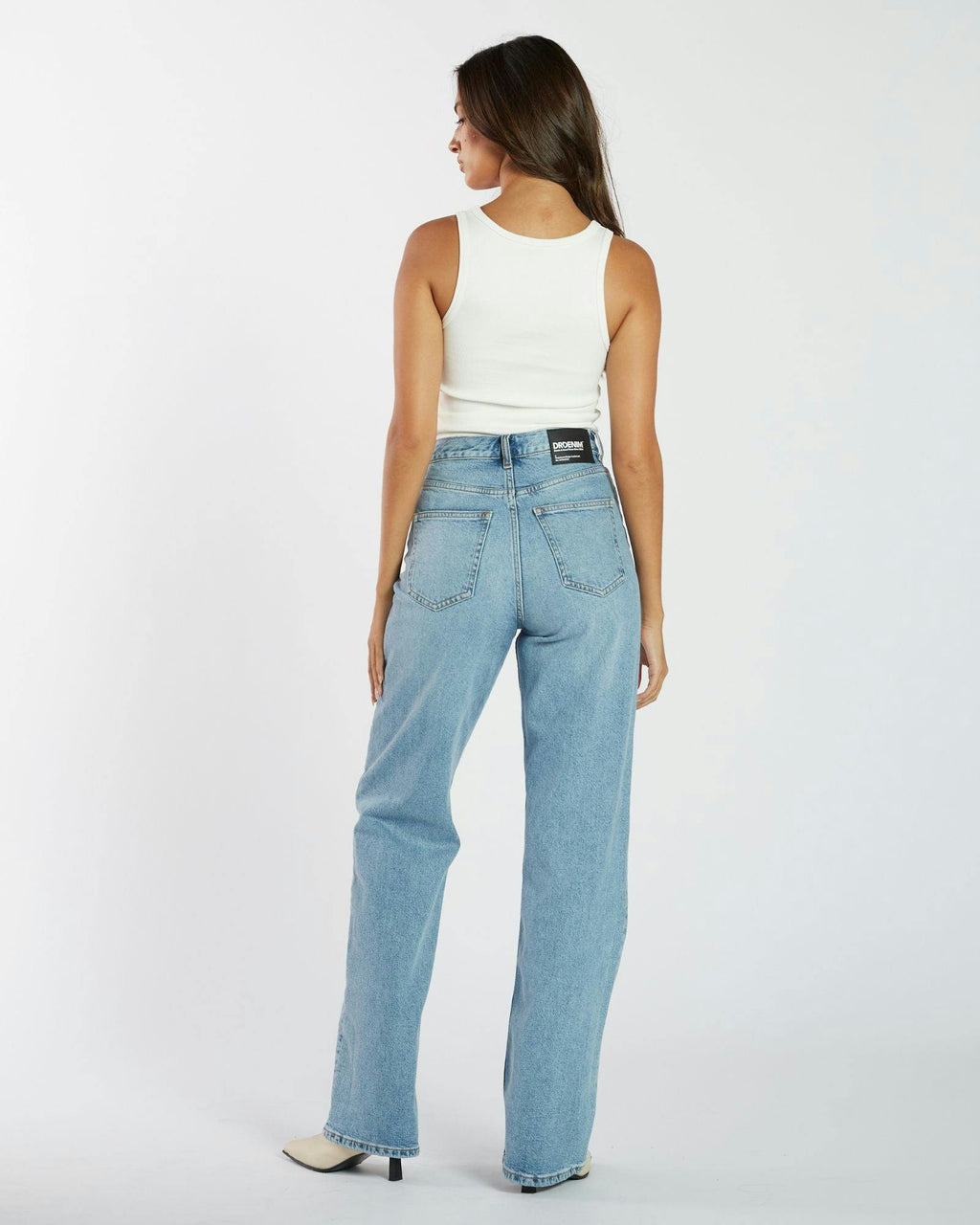 Echo High Straight Jeans - Bay Blue Jay