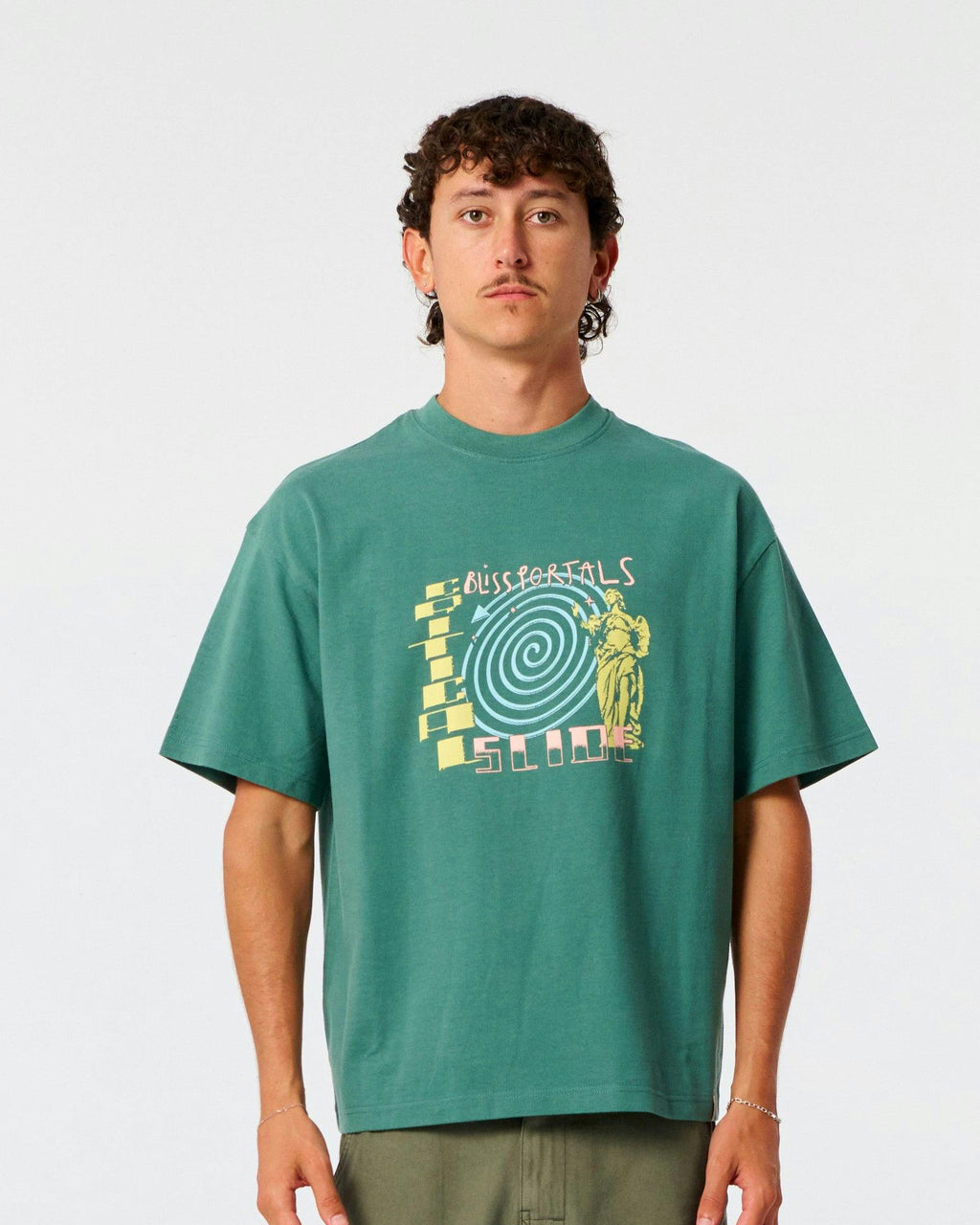 Bliss Portals Tee - Dusty Green
