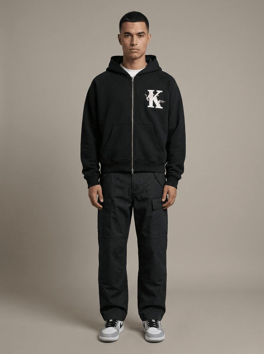 K Blossom Zip Up Hoodie