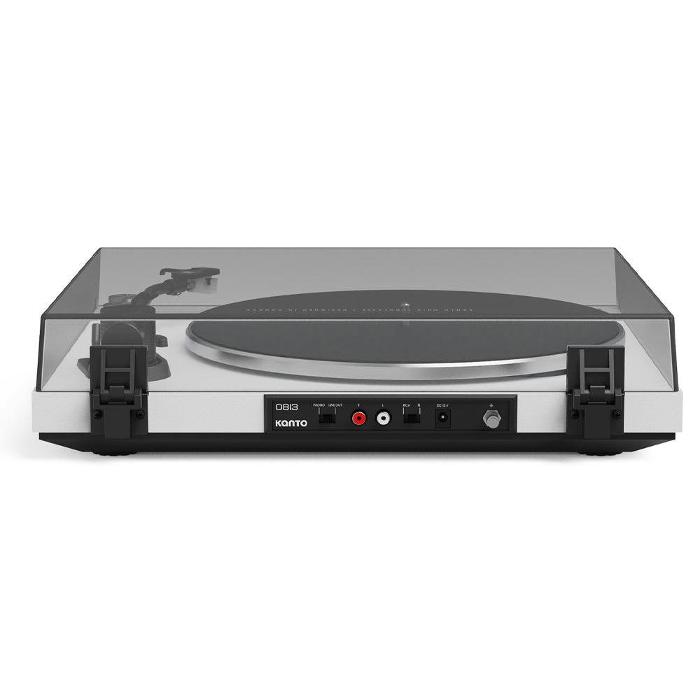 Kanto OBI3 Turntable with Bluetooth 5.3, Preamp, and Pitch Control - Matte White