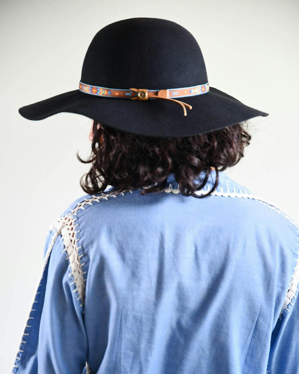 The Little Hippie Floppy Felt Hat - Black