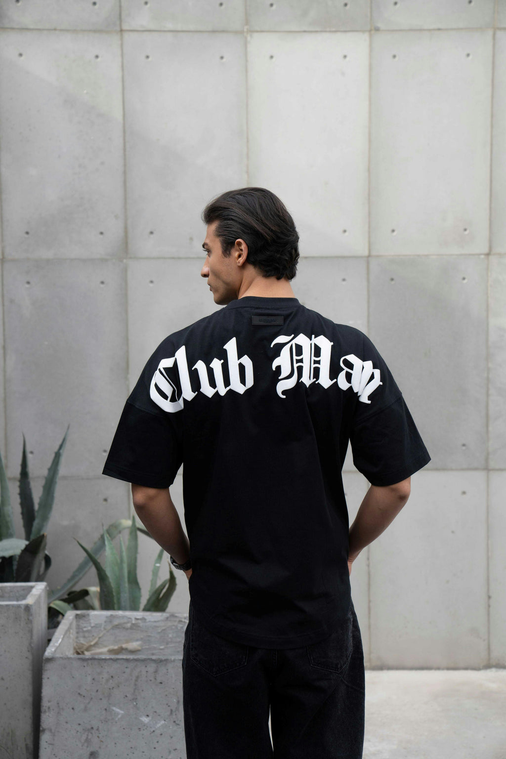Clubman "CHROME" Tee - Black/White