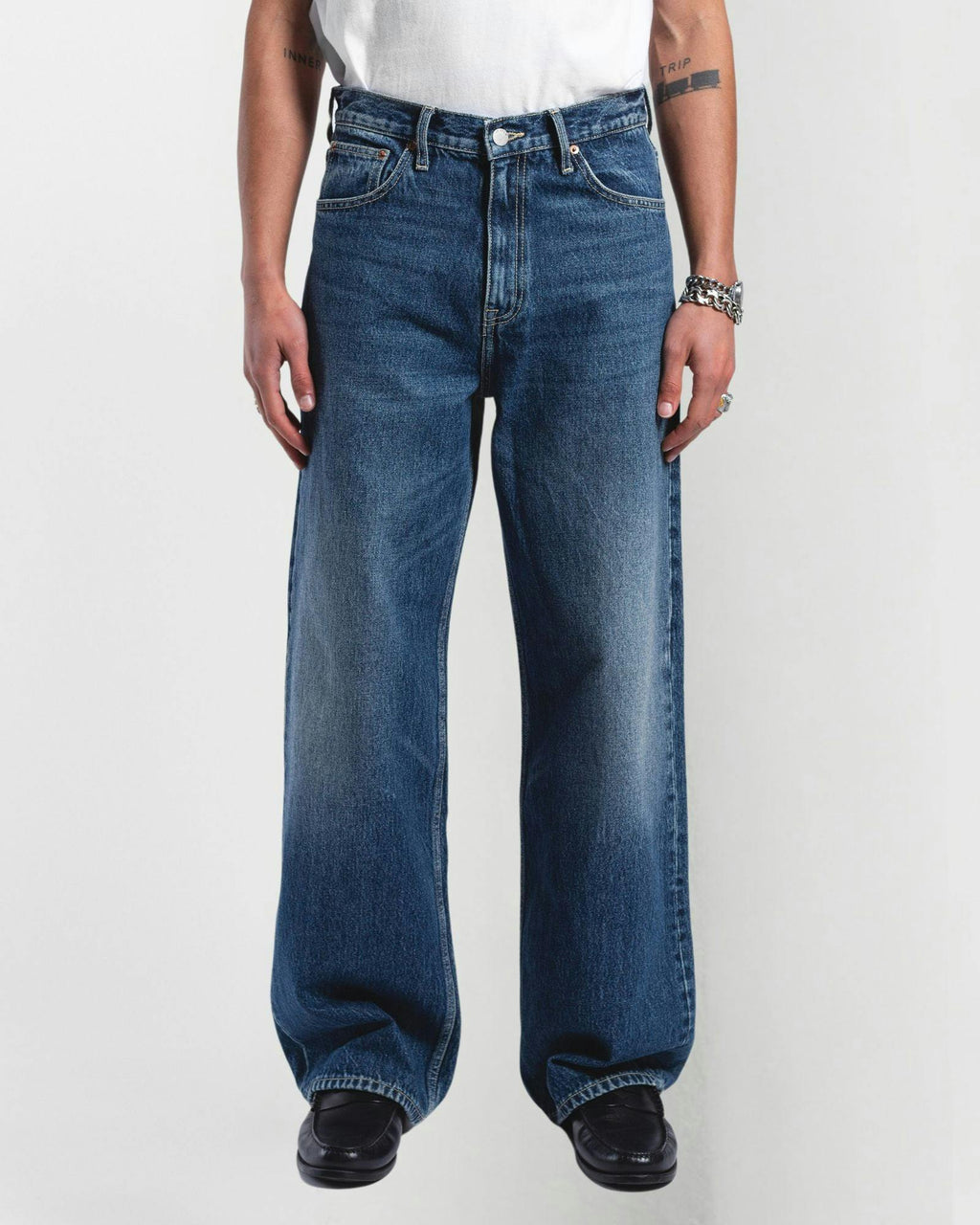 Cormac Baggy Jeans - Black Rinse Contrast