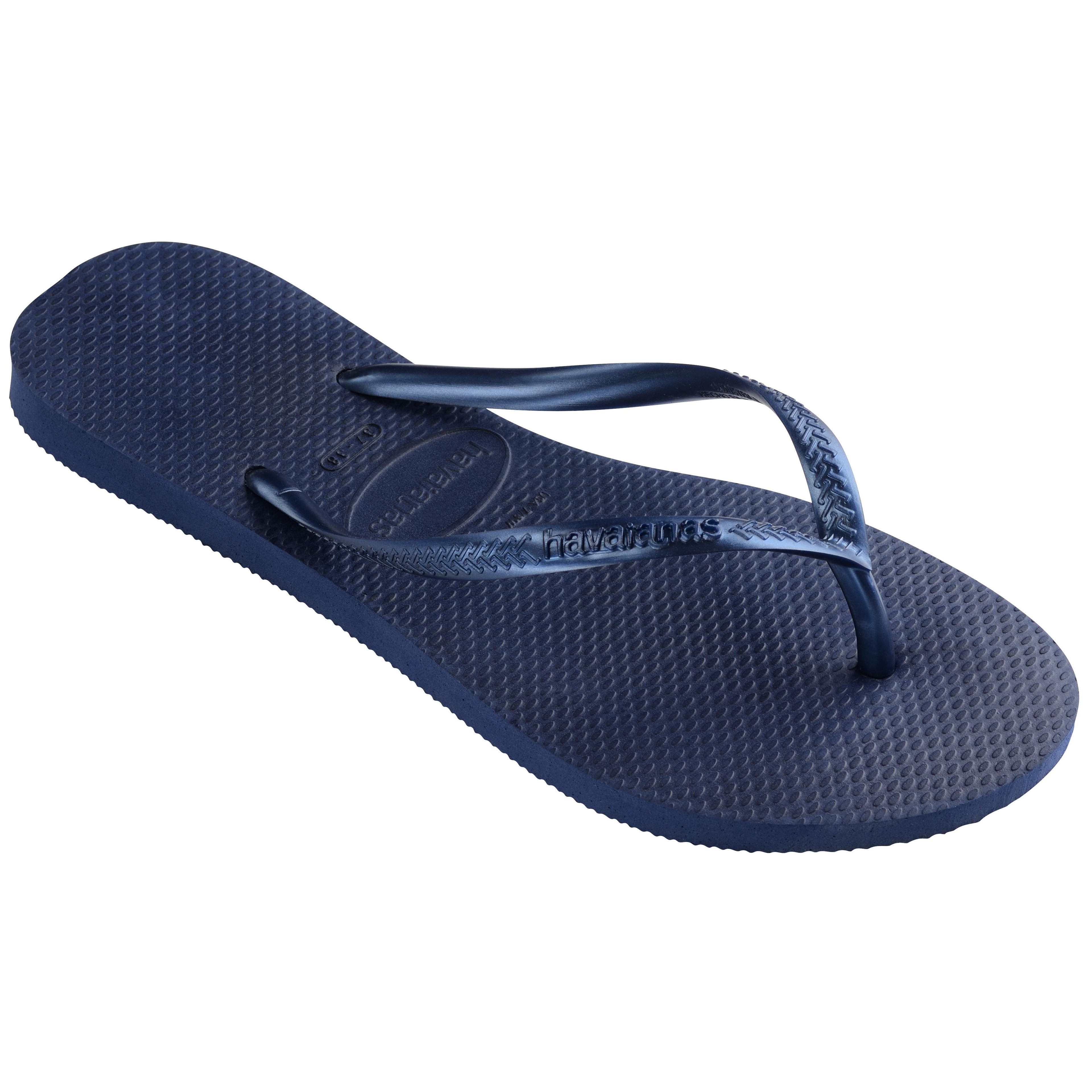 Slim Metallic Thongs