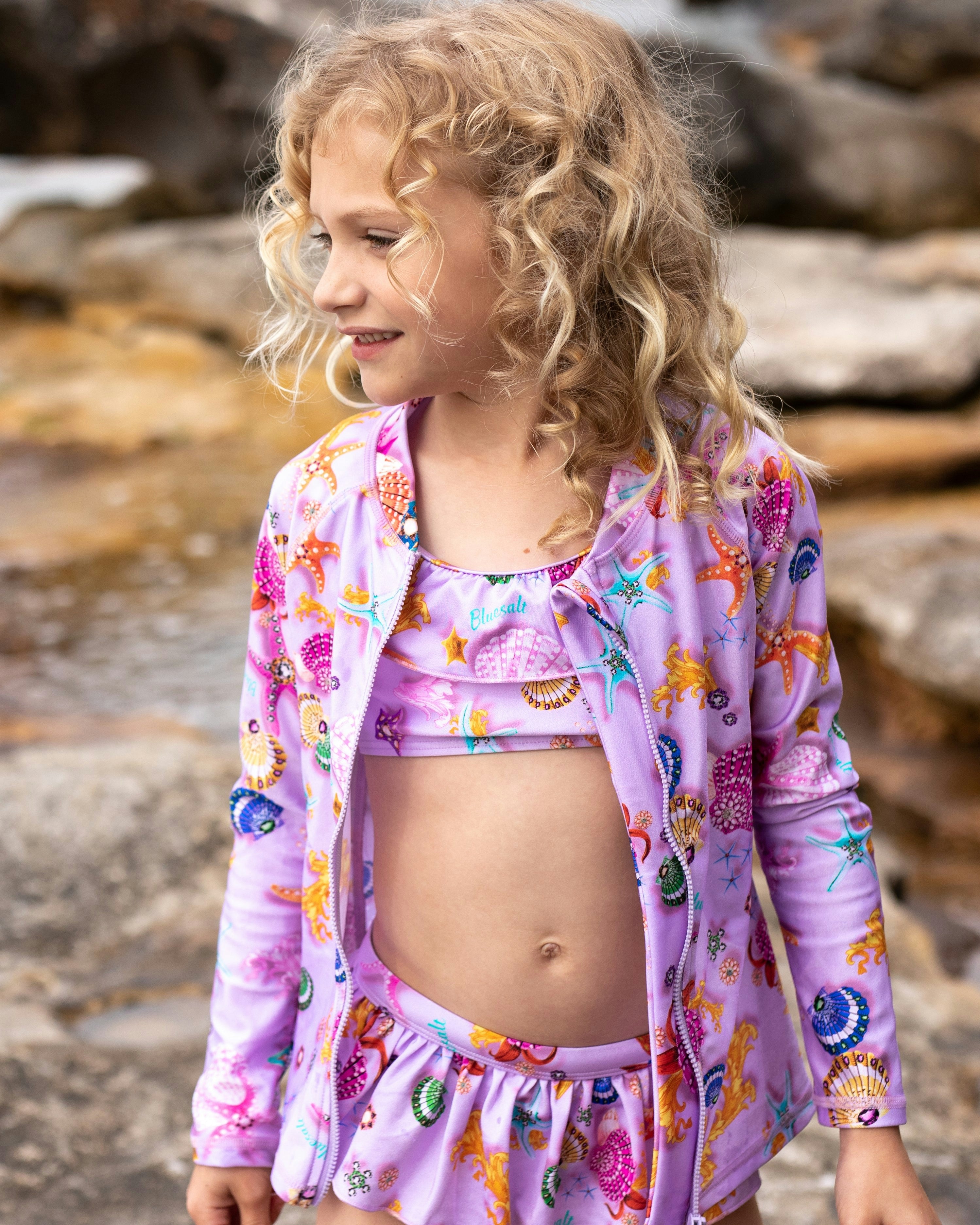 Beach Treasures Bikini with Frill Top and Skirted Pant