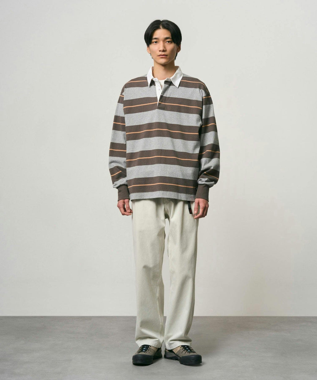 Gramicci Langdon Rugby Shirt in Hunter Grey