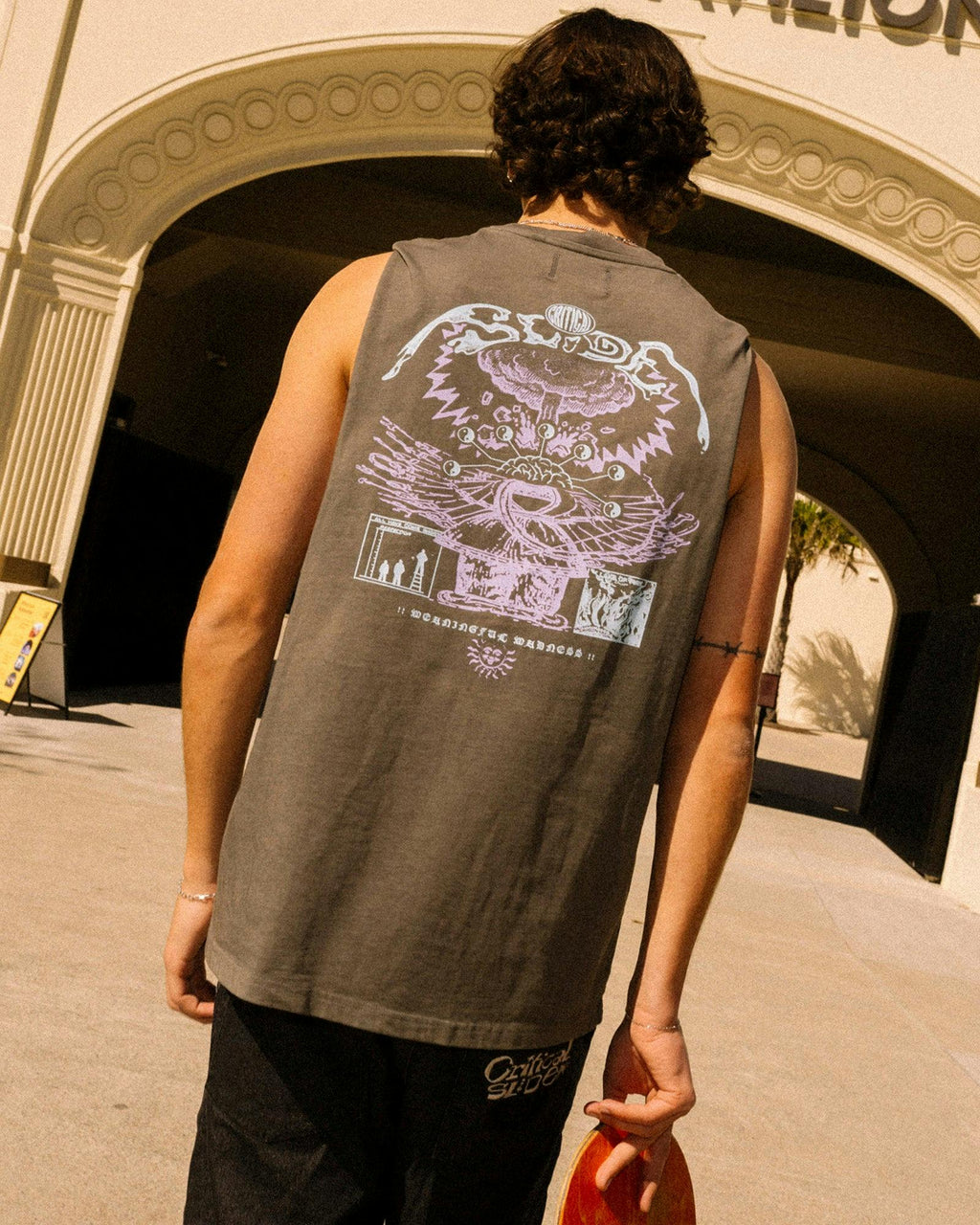 Madness Muscle Tee - Ashphalt