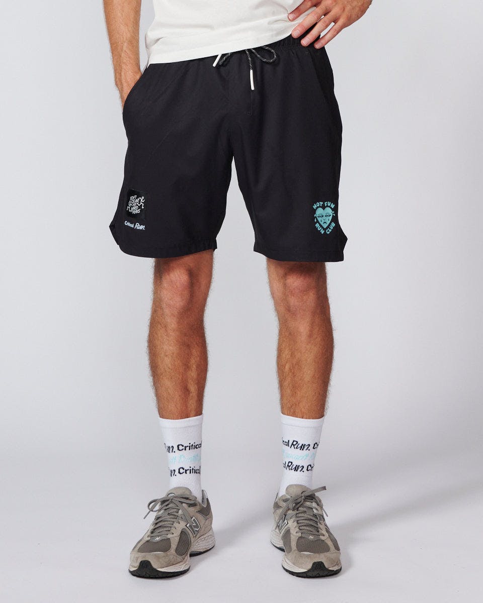 Run Club Run Short - Vintage Black