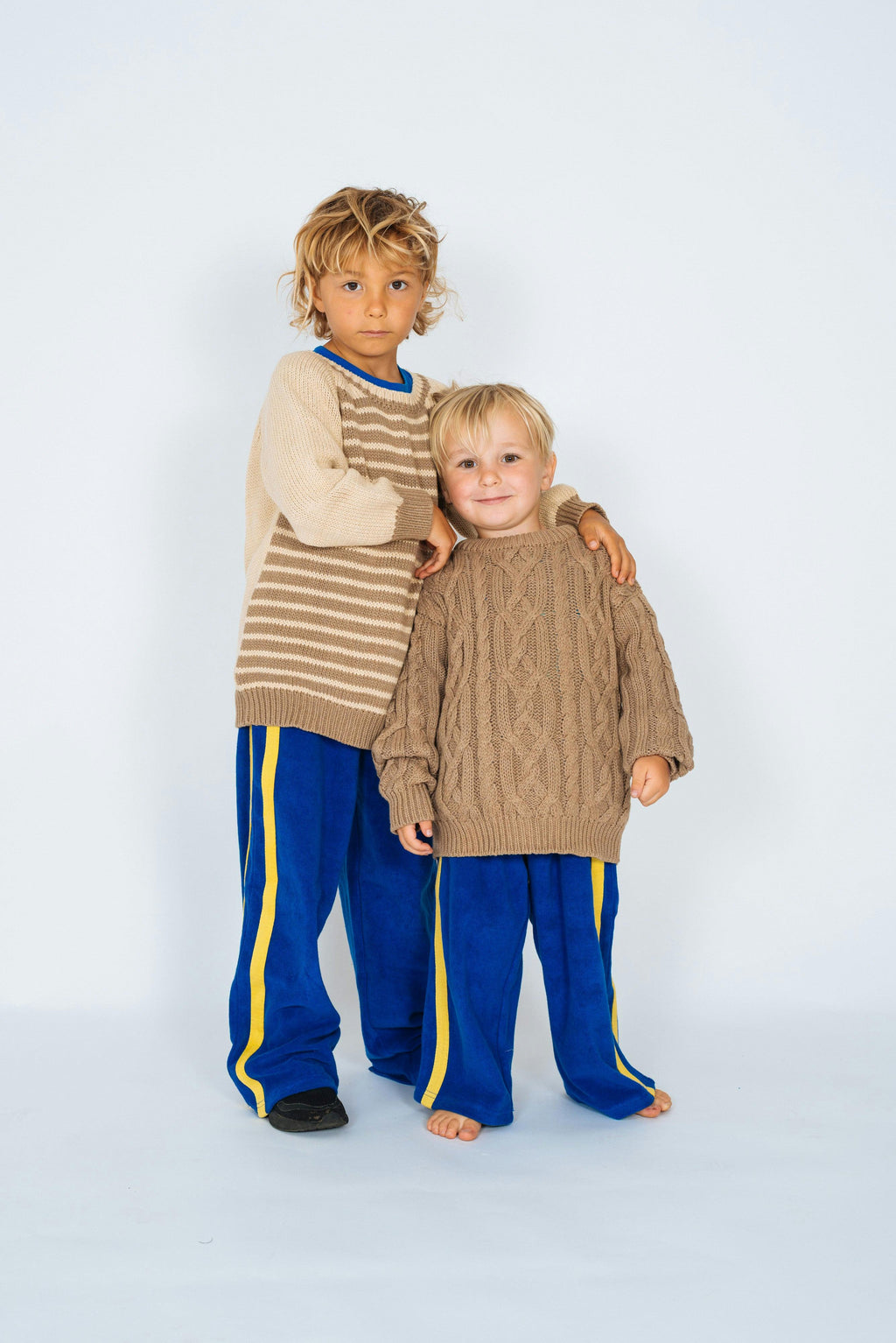Kids Cable Knit in Mocha