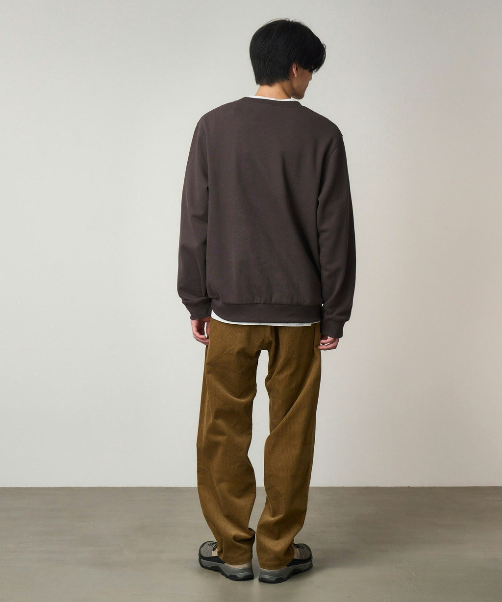 Gramicci One Point Crew Sweatshirt in Deep Brown