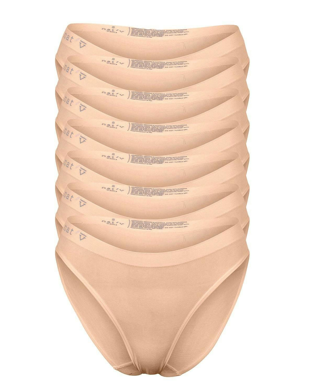 Callie Modal Bikini Brief Underwear 7 Pack - Bone