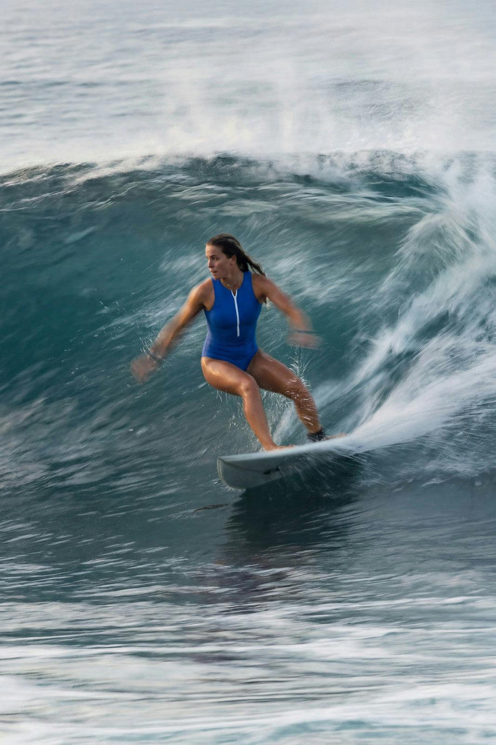 Yemaya One Piece Sleeveless Swimsuit ― Cobalt Blue