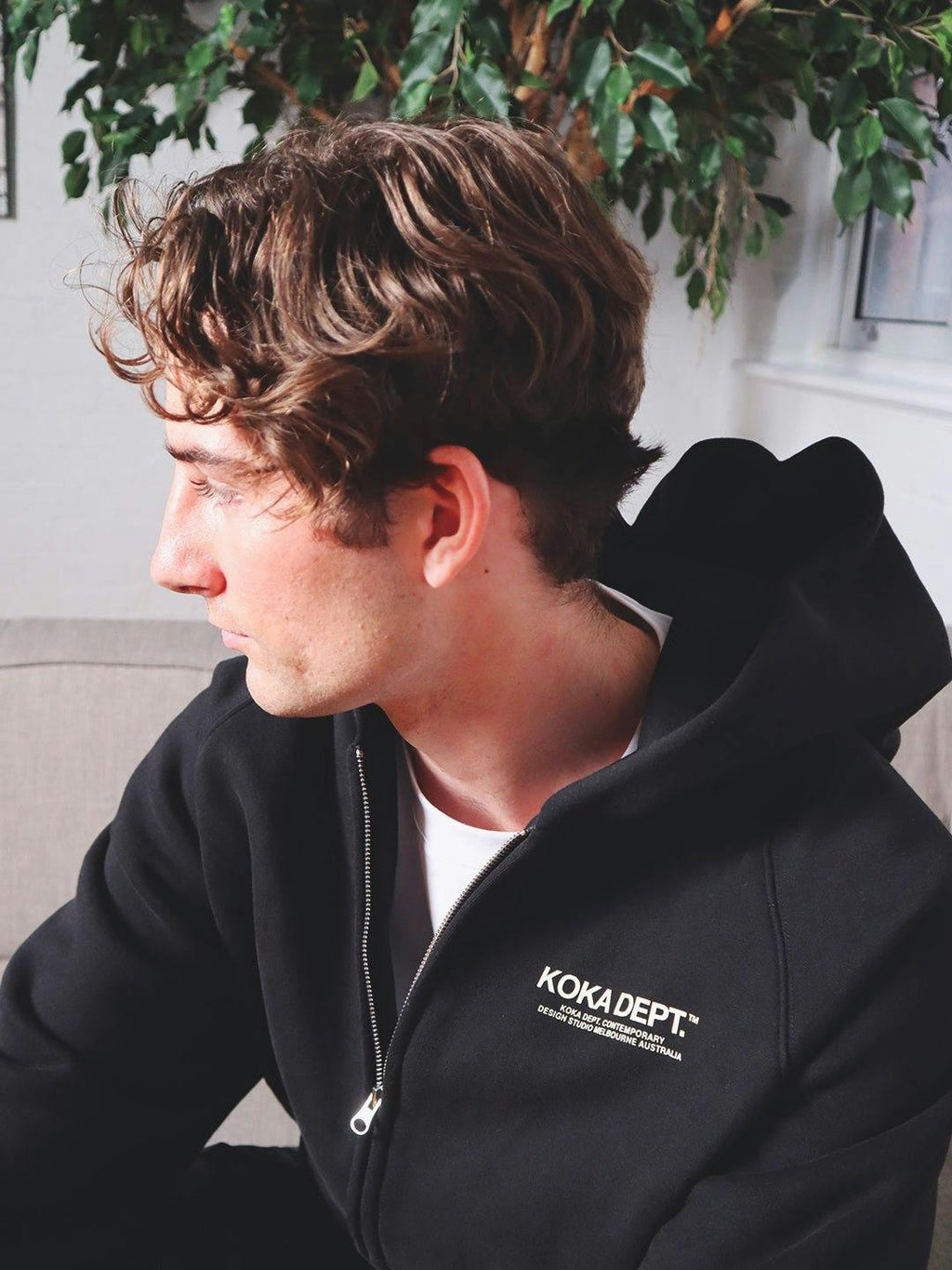 Core Zip Up Hoodie - Black