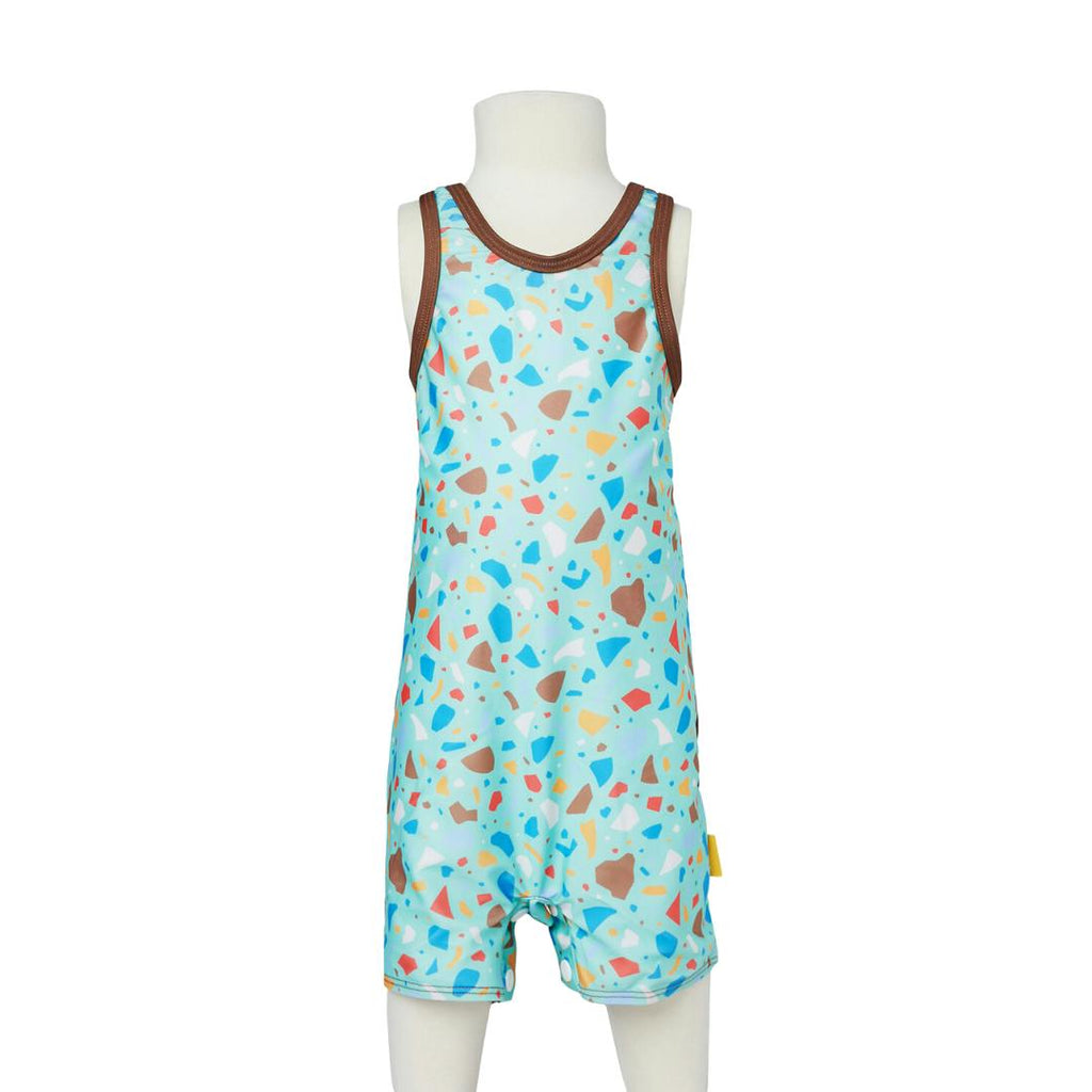 Tyoub Kids Racer Back Kneesuit Zootie Ocean Glass Green | Brown