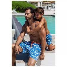 Belize Koi Swim Shorts Cornflower Kids