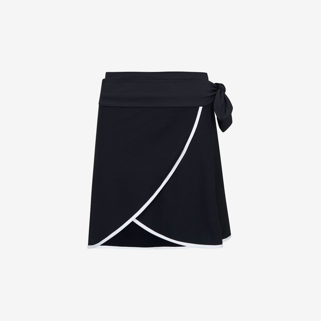 Wrap Skirt ― Black / White