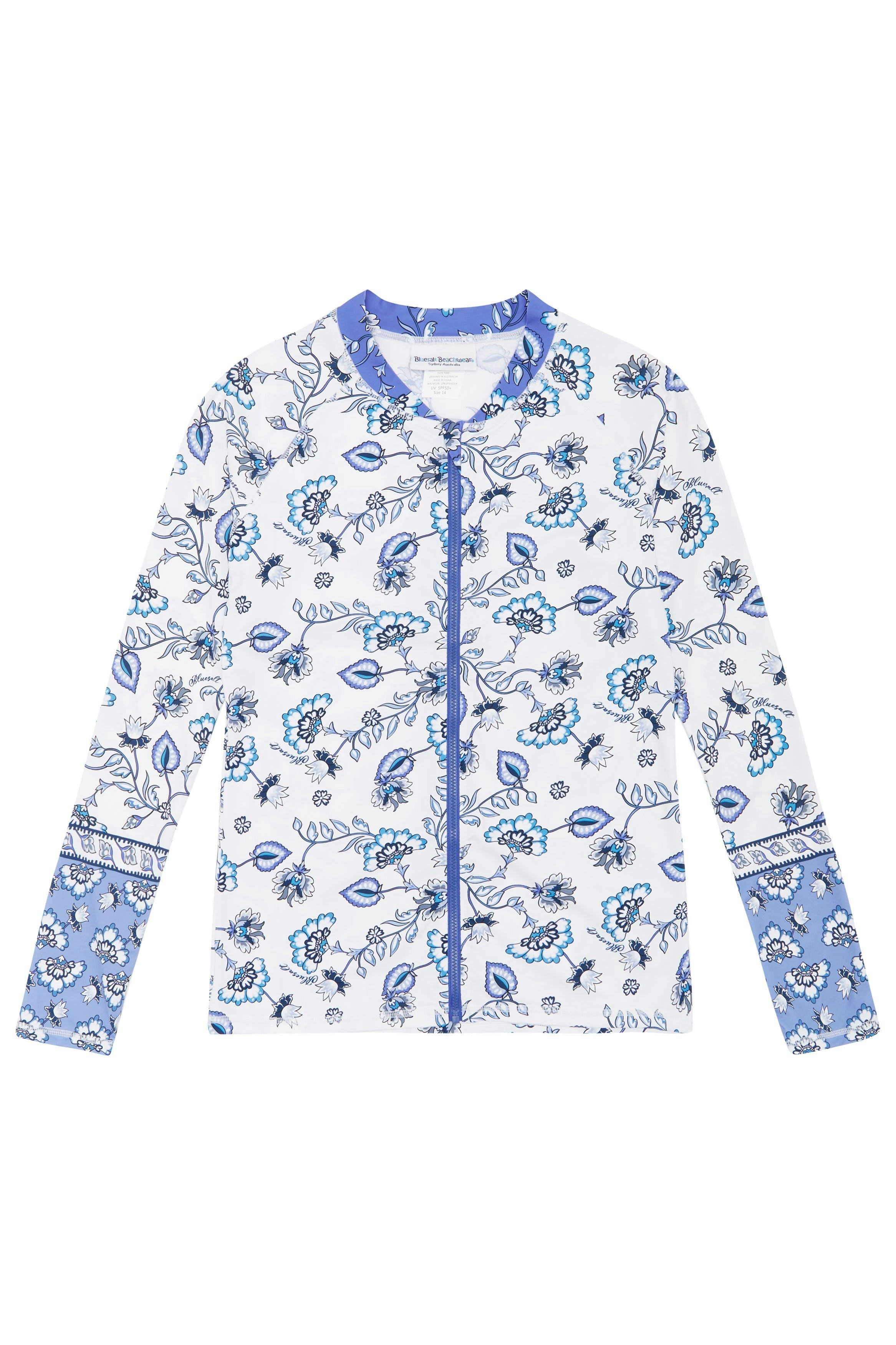 Girls Bikini and Rash Top Set - Boho Print