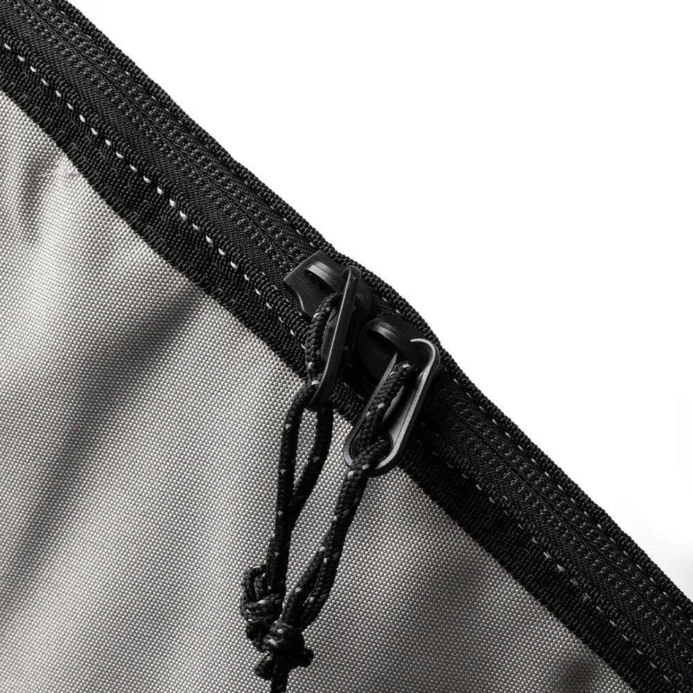 Fish Icon - Silver Black SurfBoard Cover