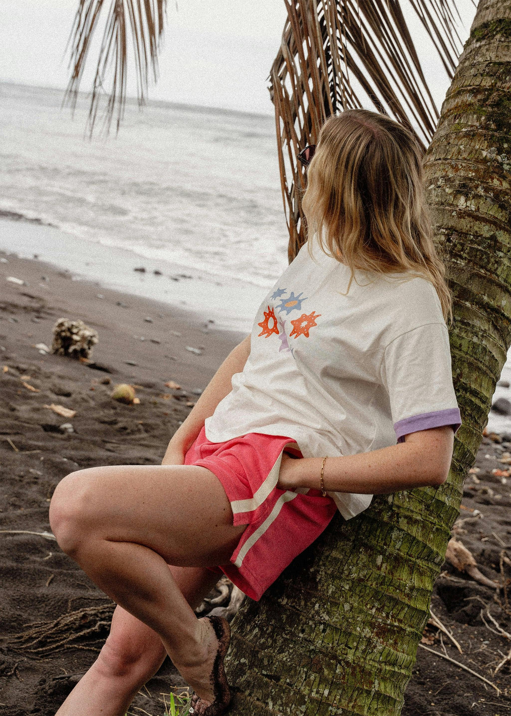 Terry Towelling Shorts in Strawberry