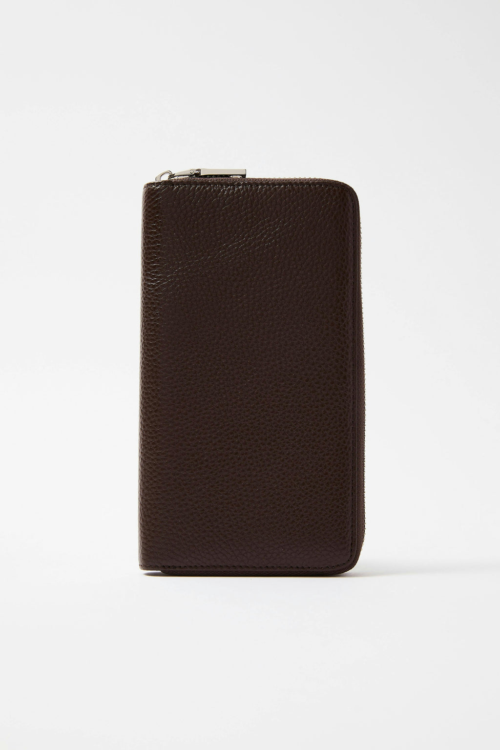 Classic Leather Wallet  | Chocolate Silver
