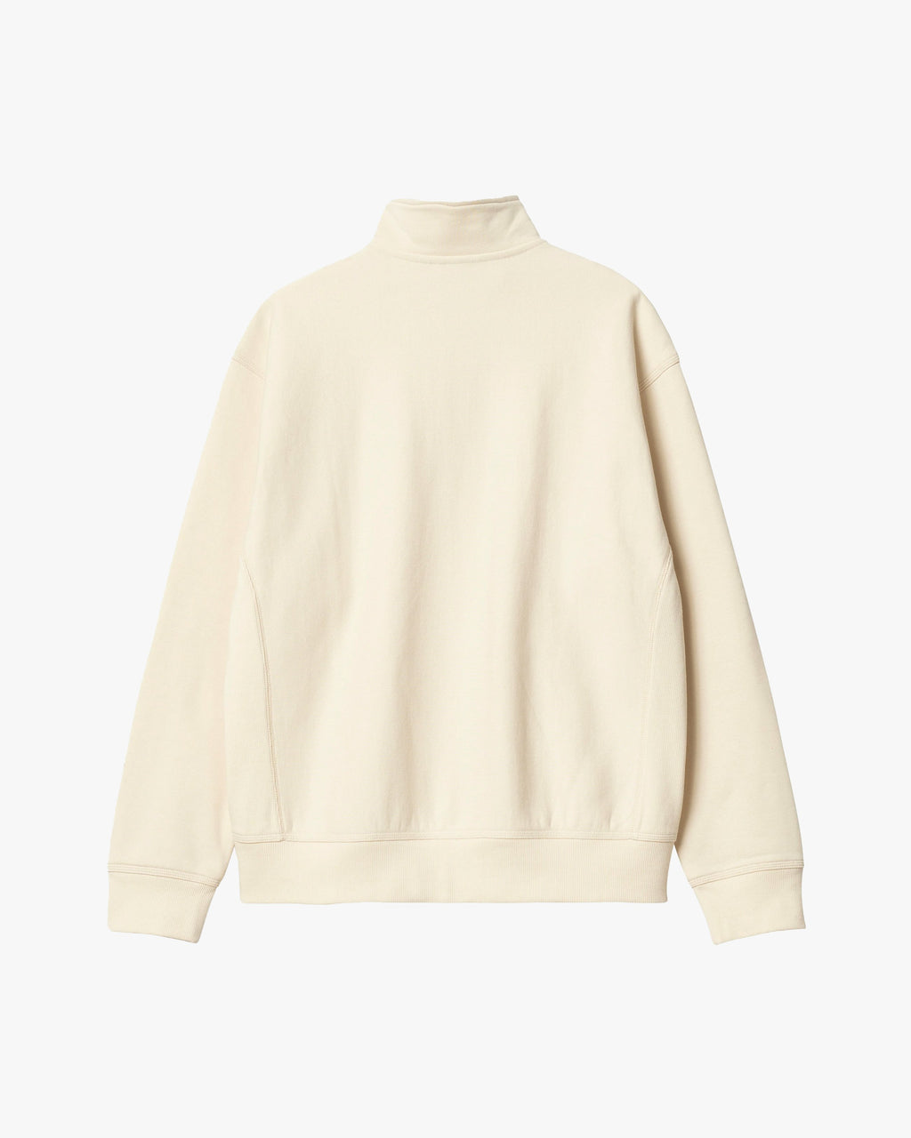 Carhartt WIP Half Zip American Script Sweat in Natural