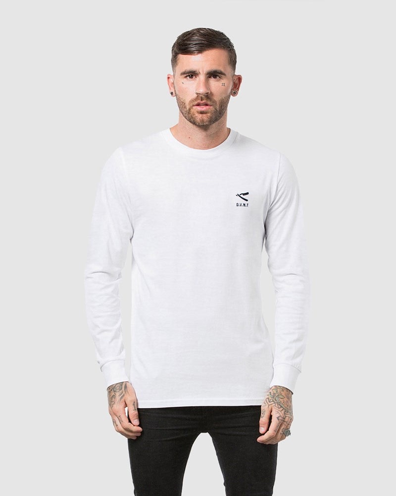 Cut Throat Embroidery Long Sleeve Tee