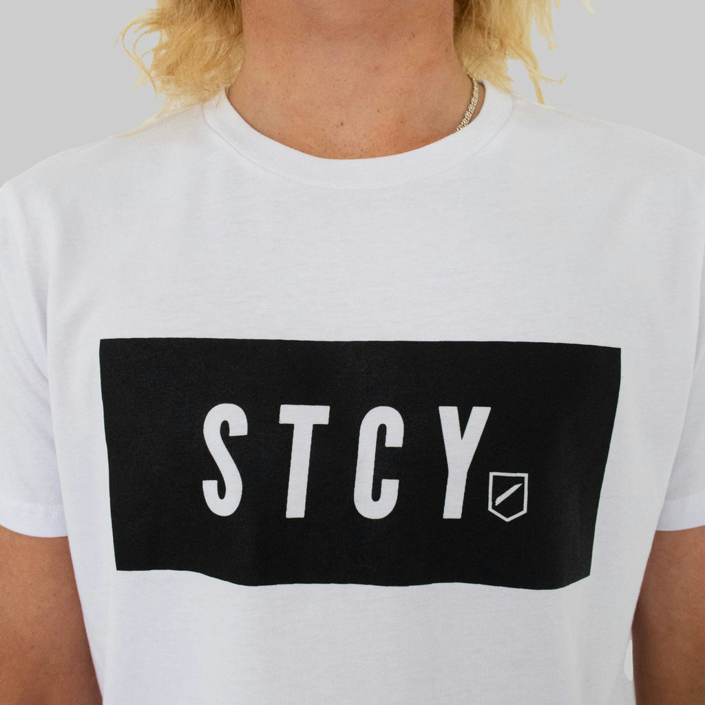 BOYS BLOCK TEE / WHITE