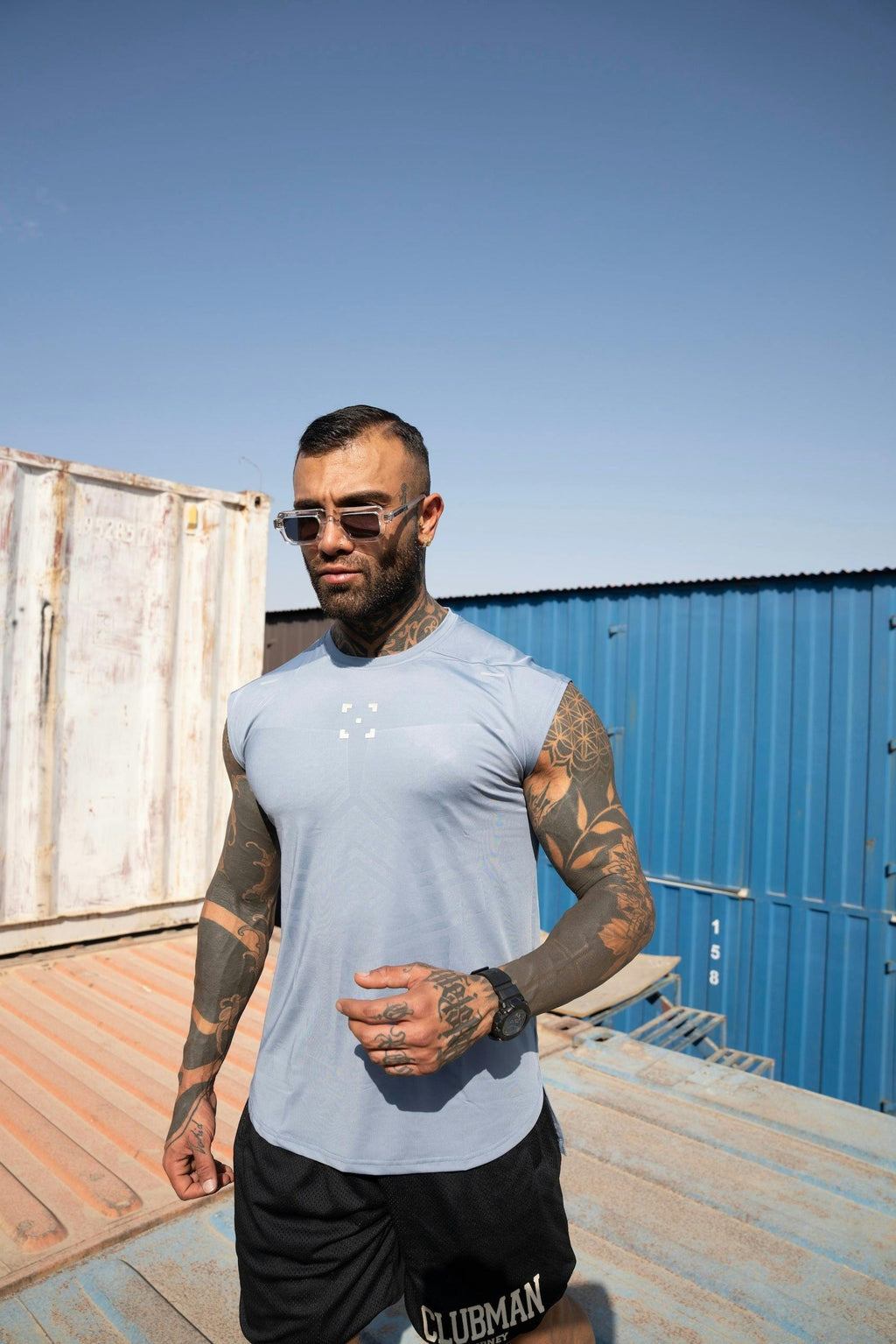 C-365 Flex Singlet (Model 323129) - Haze Blue