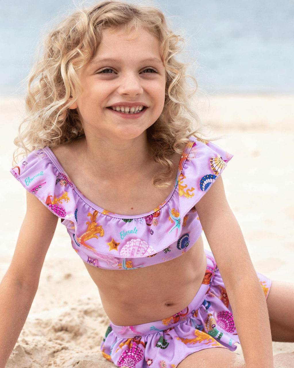Beach Treasures Rash Top and Bikini Set