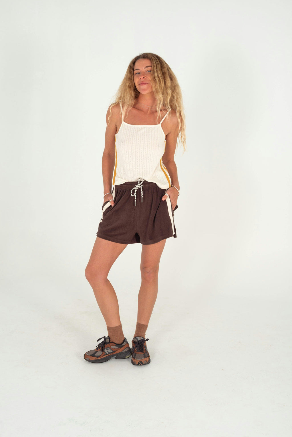 Terry Towelling Shorts Chocolate