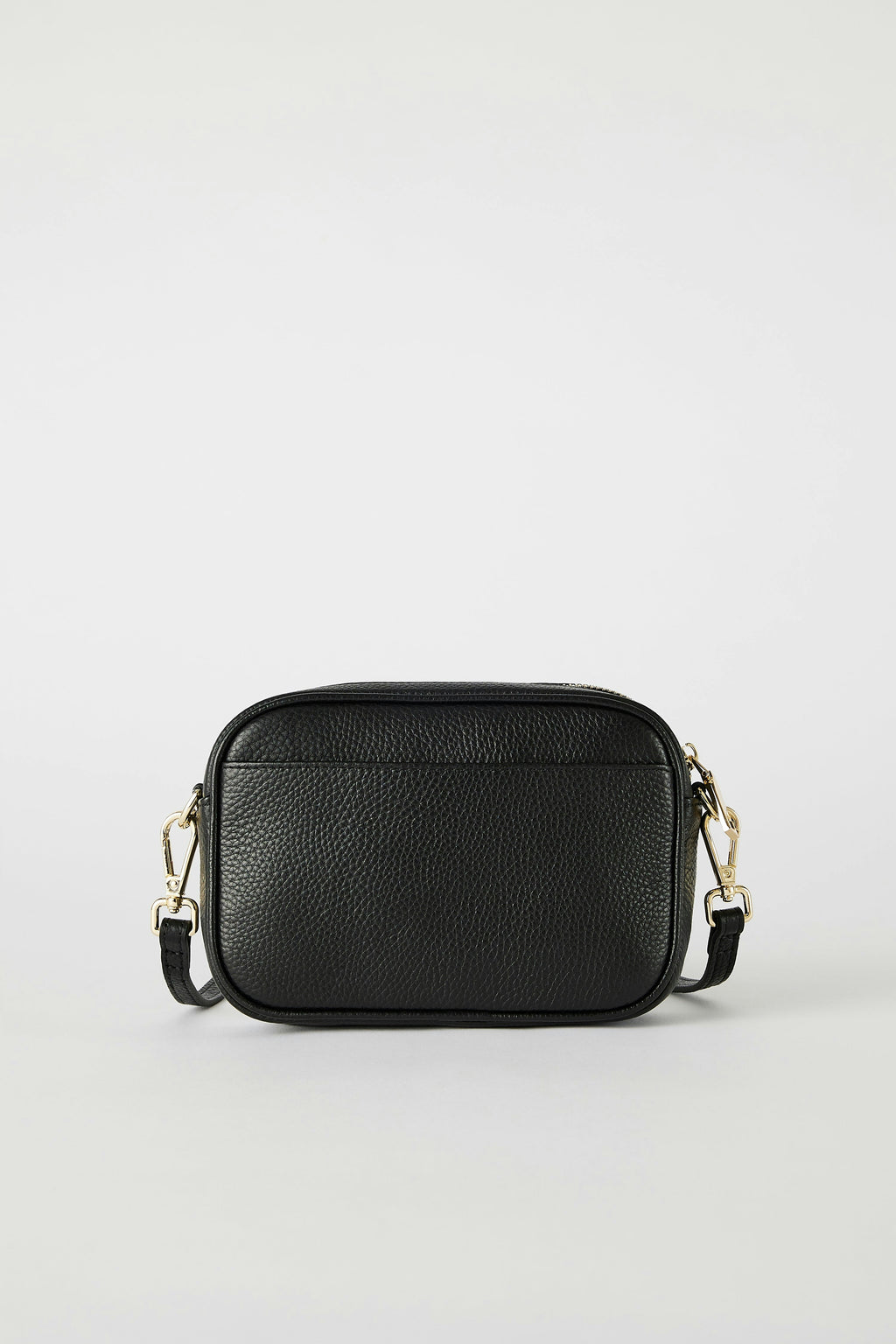 Leather Cross Body Bag | Black Gold
