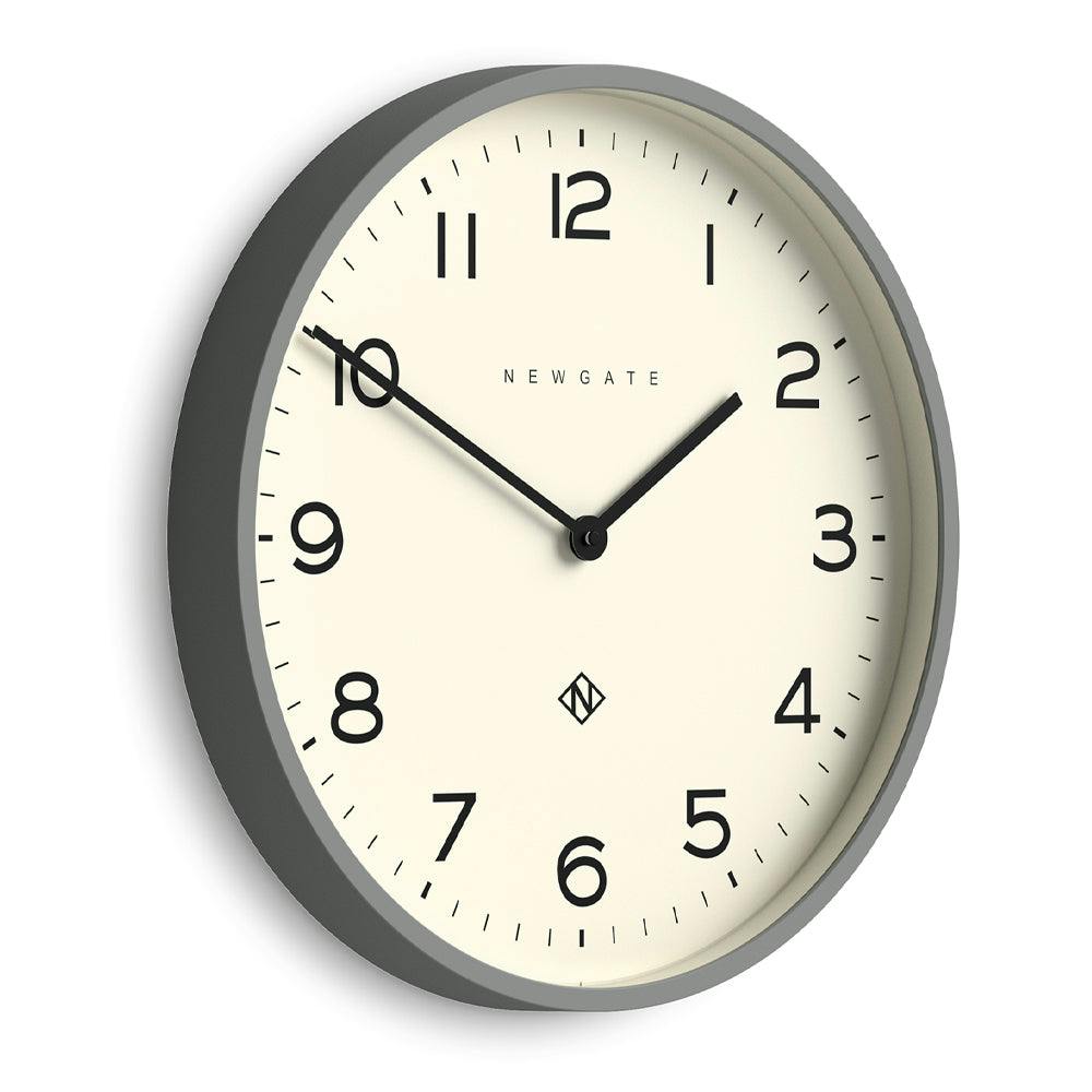 Newgate Number Two Echo Wall Clock-Posh Grey