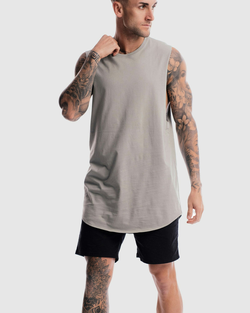 Absent Curved Hem Tank