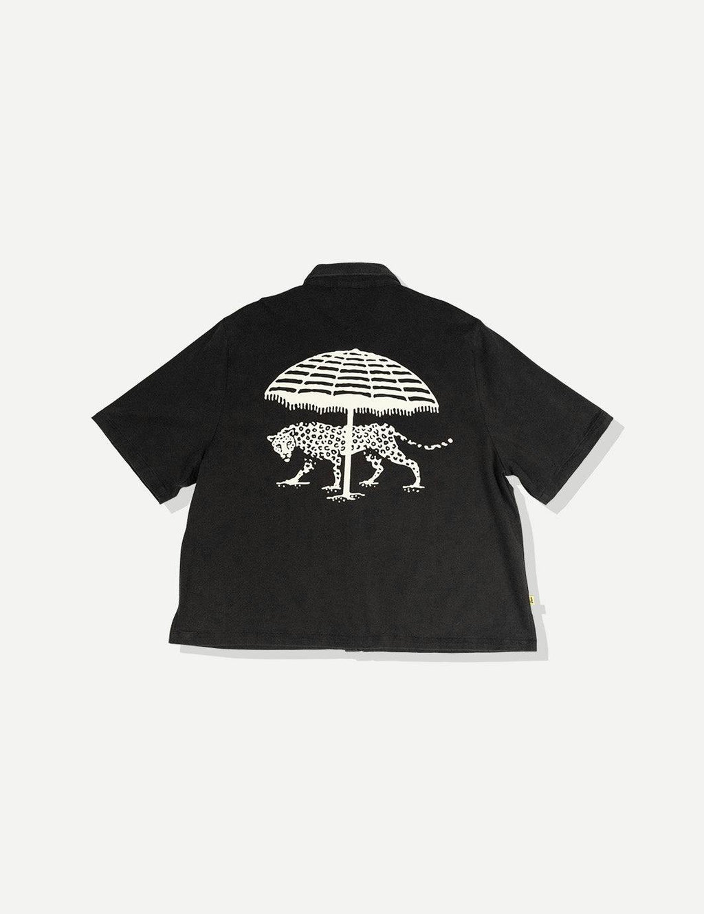 Relax Cotton Crop Buttonup - Black